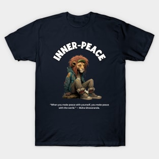 Inner-Peace Motivation -Leo Zodiac Sign T-Shirt